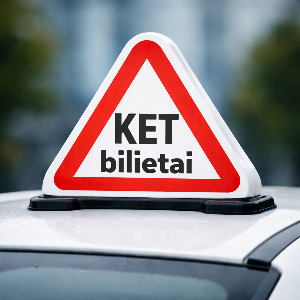 KET bilietai internetu ir pasiruošimas vairavimo teorijos egzaminui